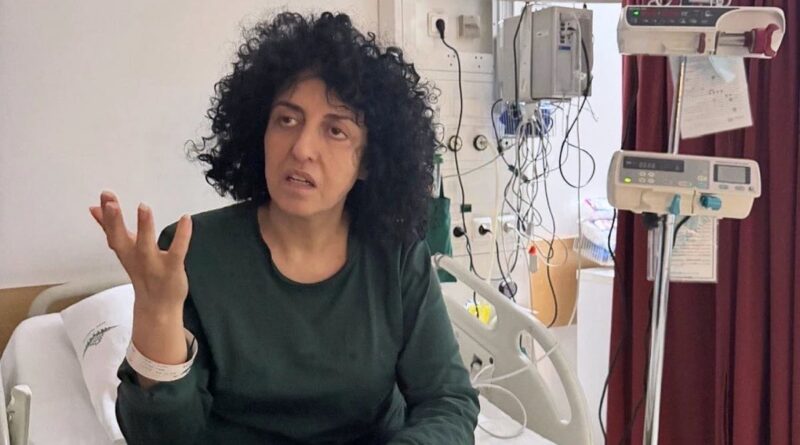 Nobel laureate Narges Mohammadi is transferred to a Tehran hospital