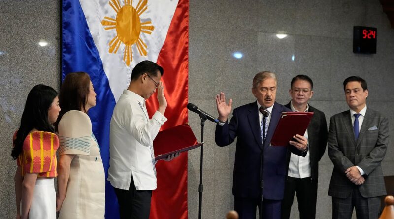 Philippine Senate president allied with Duterte removed ahead of his daughter’s impeachment trial