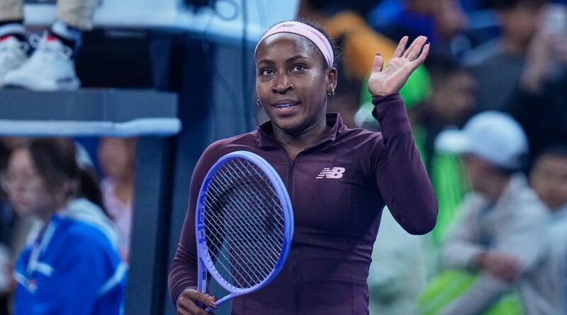 Gauff says an ‘insane’ wave of racist abuse followed a disputed point at China Open